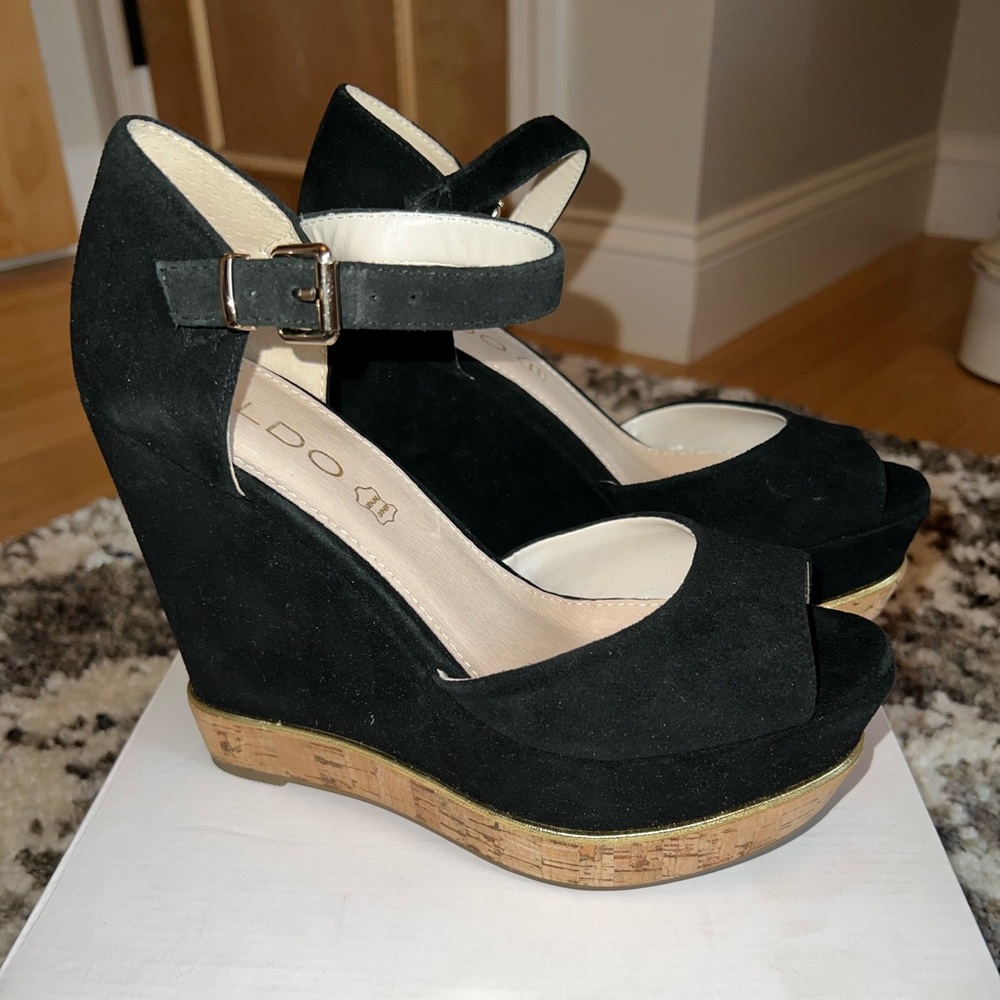 ALDO black wedge